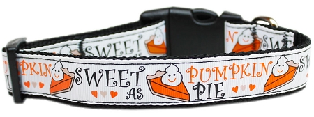 Pumpkin Pie Nylon Dog Collar SM